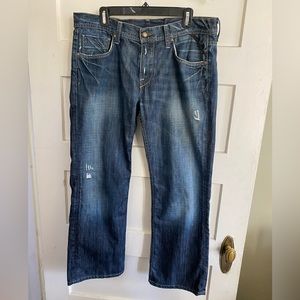 Brown Label Los Angeles Mutiny 5 pocket low rise boot cut size 34